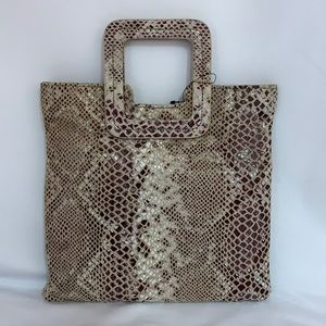 TMRW STUDIO Snakeskin Embossed clutch